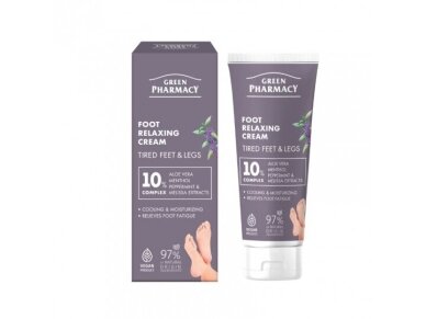 „Green Pharmacy“ pėdų atpalaiduojamasis kremas 75 ml