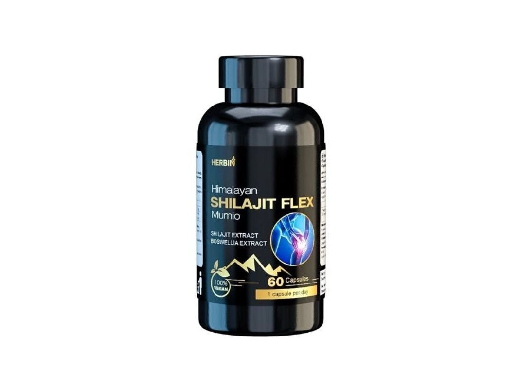 HERBIN HIMALAYAN SHILAJIT (mumio) FLEX sąnariams maisto papildas, 60 kapsulių HERBIN HIMALAYAN SHILAJIT (mumio) FLEX sąnariams maisto papildas, 60 kapsulių