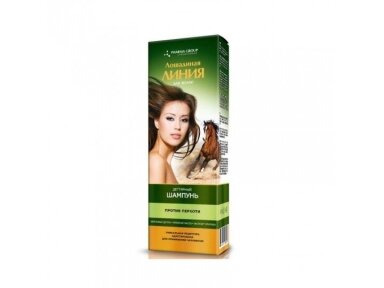 HORSE LINE Degutinis šampūnas nuo pleiskanų, 200 ml HORSE LINE Degutinis šampūnas nuo pleiskanų, 200 ml