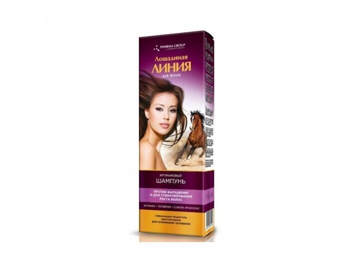 HORSE LINE Arginino šampūnas nuo plaukų slinkimo, 200 ml HORSE LINE Arginino šampūnas nuo plaukų slinkimo, 200 ml