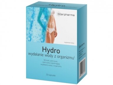 Hydro 30 kaps. (Skysčių pasišalinimui per inkstus/šlapimo takus) Hydro 30 kaps. (Skysčių pasišalinimui per inkstus/šlapimo takus)