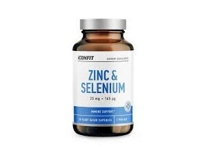 ICONFIT Maisto Papildas Cinkas ir selenas 90 Kapsulių ICONFIT Maisto Papildas Cinkas ir selenas 90 Kapsulių