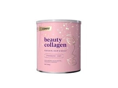 ICONFIT Beauty Collagen (300g) Braškių - mėtų skonio ICONFIT Beauty Collagen (300g) Braškių - mėtų skonio