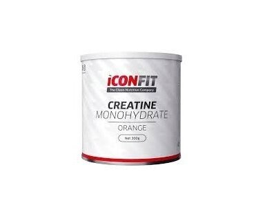 ICONFIT Mikronizuotas Kreatino Monohidratas (300 g) Apelsinų skonio