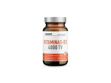 ICONFIT Vitaminas D3 4000 TV 90 aliejinių kaps. ICONFIT Vitaminas D3 4000 TV 90 aliejinių kaps.