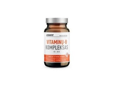 ICONFIT Maisto Papildas B - Vitaminų Kompleksas 90 kaps. ICONFIT Maisto Papildas B - Vitaminų Kompleksas 90 kaps.