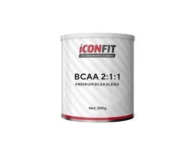 ICONFIT BCAA 2:1:1 Amino Rūgštys (300 gr.) obuolių skonio ICONFIT BCAA 2:1:1 Amino Rūgštys (300 gr.) obuolių skonio