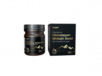 Išgrynintas Himalajų Mumio ( Shilajit ) Gold 100 % ekstrakto miltelių 50 gr. Išgrynintas Himalajų Mumio ( Shilajit ) Gold 100 % ekstrakto miltelių 50 gr.