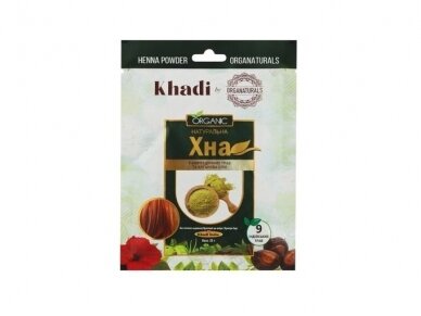 KHADI BY ORGANATURALS Natūrali indiška chna plaukams 9 Ajurvedos žolelės ir arganų aliejus, 25 g KHADI BY ORGANATURALS Natūrali indiška chna plaukams 9 Ajurvedos žolelės ir arganų aliejus, 25 g