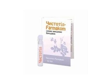 Kosmetikos gaminys ČISTOTEL-FARMAKOM 1.5ml Kosmetikos gaminys ČISTOTEL-FARMAKOM 1.5ml