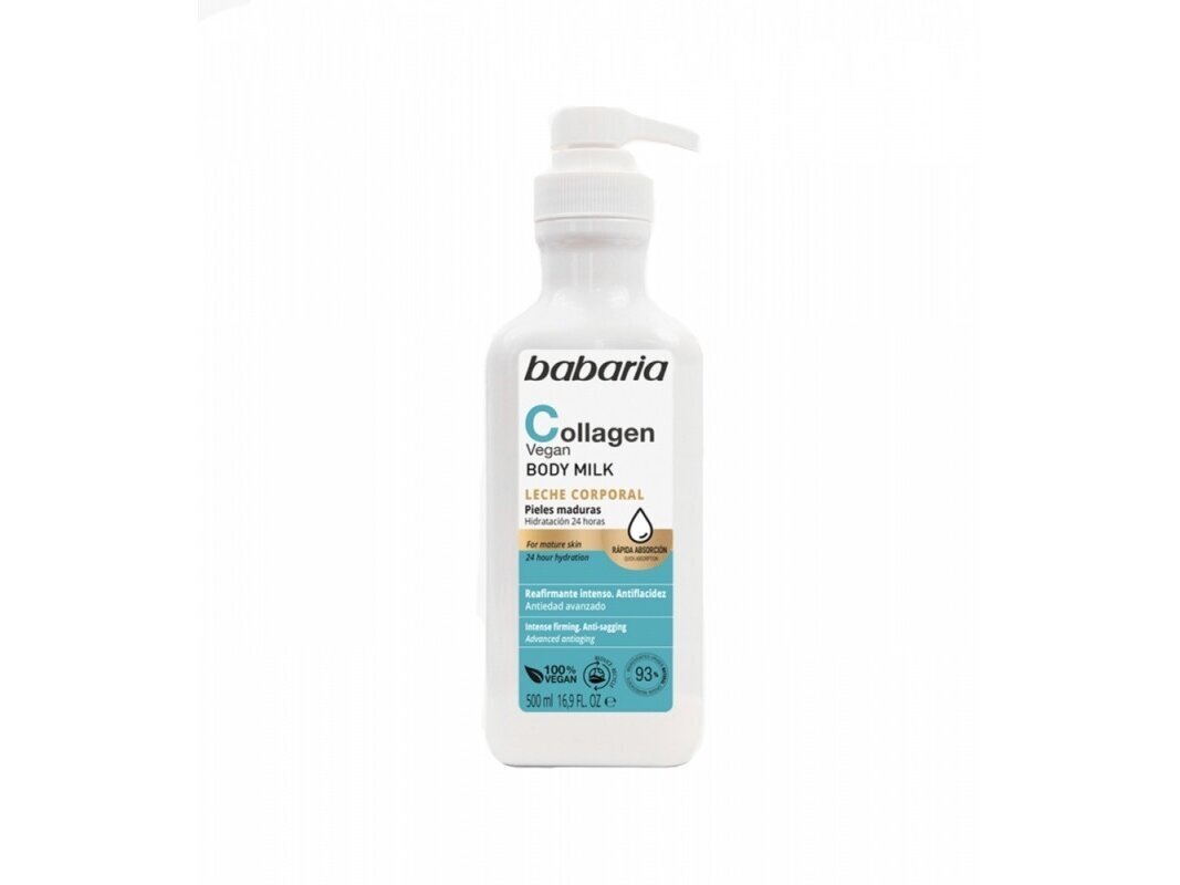 Kūno pienelis BABARIA Collagen 500ml Kūno pienelis BABARIA Collagen 500ml