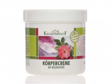 Kūno kremas su erškėtuogių aliejumi 250 ml. Kūno kremas su erškėtuogių aliejumi 250 ml.