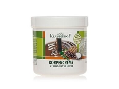Kūno kremas su kakavos ir taukmedžio sviestais 250 ml. Kūno kremas su kakavos ir taukmedžio sviestais 250 ml.