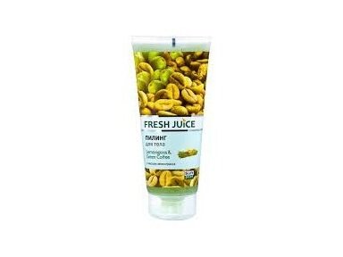 FRESH JUICE Kūno šveitiklis su citrinžolės aliejumi ir žalia kava, 200 ml