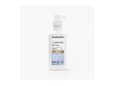 Kūno pienelis BABARIA Hyaluronic Acid 500ml Kūno pienelis BABARIA Hyaluronic Acid 500ml