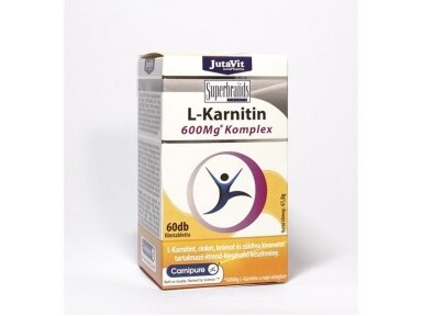 L-karnitinas 600mg Kompleksas Jutavit N60 L-karnitinas 600mg Kompleksas Jutavit N60