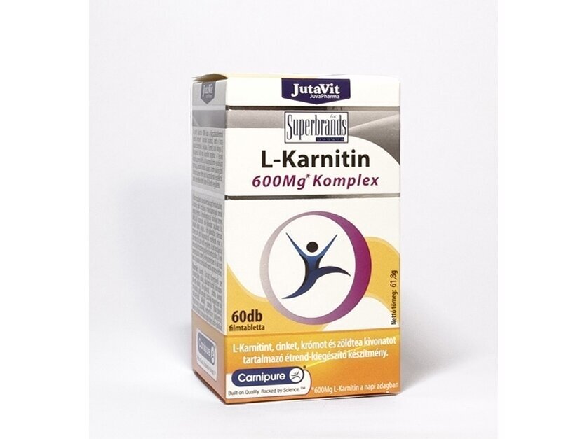 L-karnitinas 600mg Kompleksas Jutavit N60 L-karnitinas 600mg Kompleksas Jutavit N60