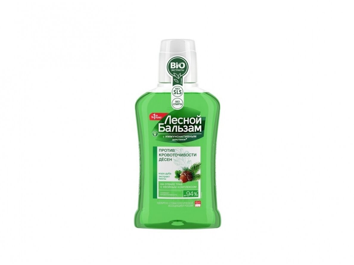 LESNOJ BALZAM dantų skalavimo skystis ĄŽUOLO ŽIEVĖS + PUŠŲ 400 ml
