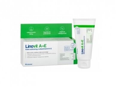Linovit A+E apsauginis kremas labai sausai ir jautriai odai 50g Linovit A+E apsauginis kremas labai sausai ir jautriai odai 50g