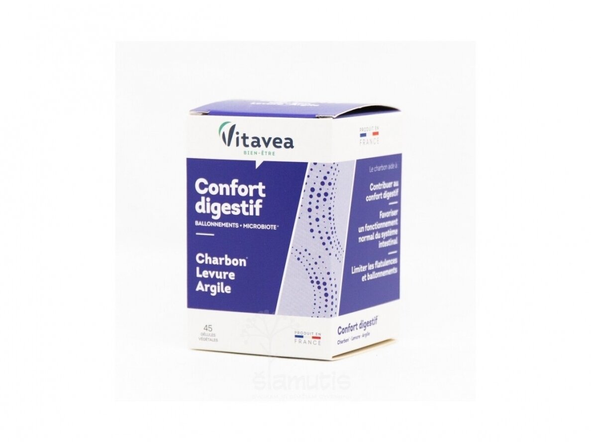 Maisto papildas Charbon Levure Argile ( Virškinimo komfortui) 45 kap. Maisto papildas Charbon Levure Argile ( Virškinimo komfortui) 45 kap.