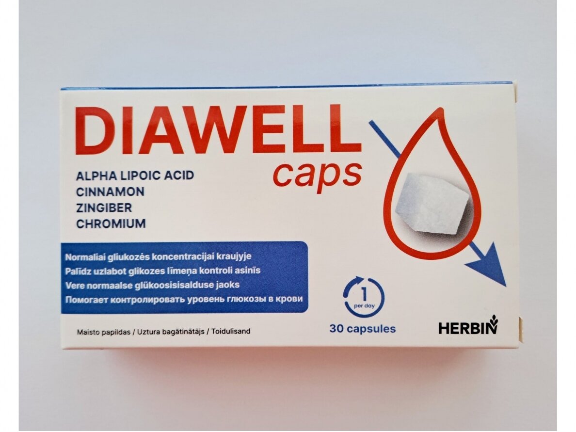 Maisto papildas DIAWELLcaps 30 kaps. Maisto papildas DIAWELLcaps 30 kaps.