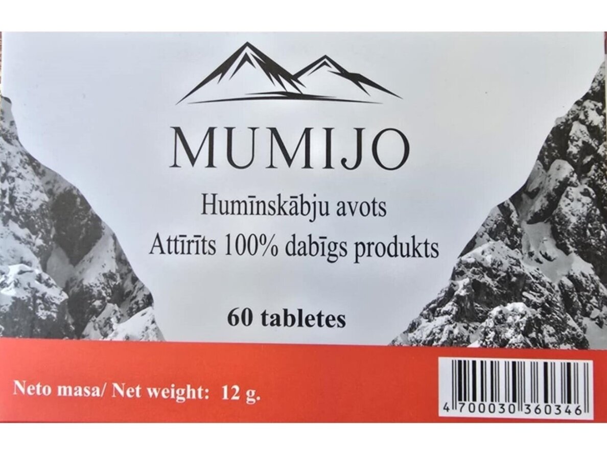 Maisto papildas Mumijo 30 tablečių Maisto papildas Mumijo 30 tablečių