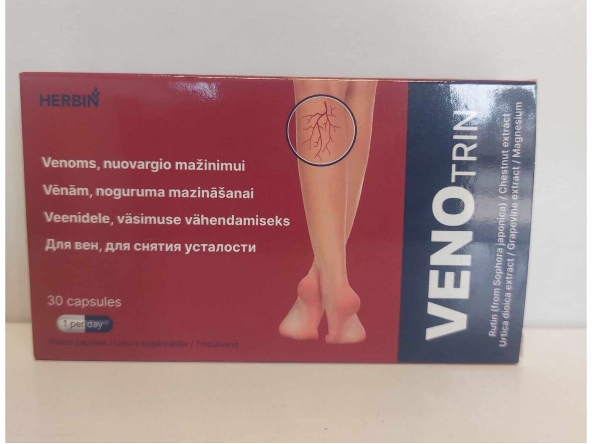 Maisto papildas Venotrin 30 kaps. Maisto papildas Venotrin 30 kaps.