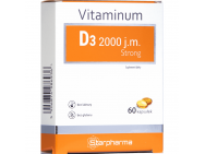Maisto papildas Vitaminas D3 2000 TV Strong Starpharma N60