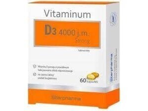 MAISTO PAPILDAS VITAMINAS D3 4000 TV STRONG 60 kap. "STARPHARMA" MAISTO PAPILDAS VITAMINAS D3 4000 TV STRONG 60 kap. "STARPHARMA"