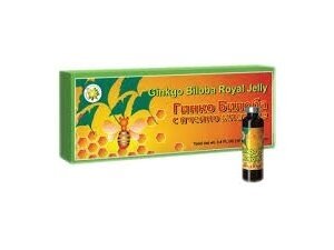 Maisto papildas Ginko biloba su bičių pieneliu 10 buteliukų po 10ml. Maisto papildas Ginko biloba su bičių pieneliu 10 buteliukų po 10ml.