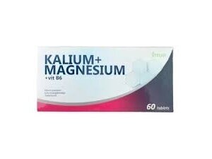 Maisto papildas Kalis + Magnis + Vitaminas B6, 60 tablečių Maisto papildas Kalis + Magnis + Vitaminas B6, 60 tablečių