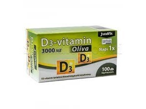 Maisto papildas Vitaminas D3 3000 TV (75mcg) Olive JutaVit N100 Maisto papildas Vitaminas D3 3000 TV (75mcg) Olive JutaVit N100