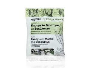 MASTIKOS ledinukaiI su eukaliptu ir mentoliu 70 g (27 ledinukai) be cukraus