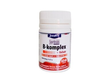 Maisto papildas B-complex + folio rūgštis JutaVit N60