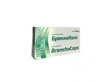 Maisto Papildas BRONCHOCAPS, 60 kapsulių Maisto Papildas BRONCHOCAPS, 60 kapsulių