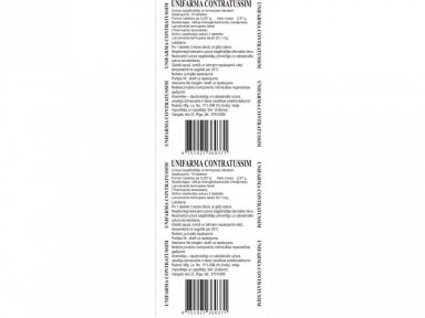 Maisto papildas Contratussim Unifarma 10 tb.po 0,35 g. Maisto papildas Contratussim Unifarma 10 tb.po 0,35 g.