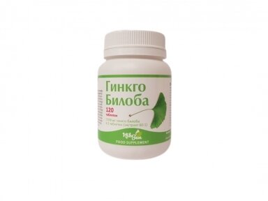 Maisto papildas Ginkgo Biloba, ginkmedžio ekstraktas, 120 tabl. Maisto papildas Ginkgo Biloba, ginkmedžio ekstraktas, 120 tabl.
