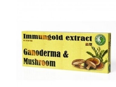 Maisto papildas. Immunogold,Reishi ir Shiitake grybų ekstraktai 10x10