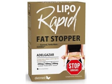Maisto papildas LipoRapid su guarana, Yerba Mate ir H2OSlim TM , su saldikliu. 30 tablečių Maisto papildas LipoRapid su guarana, Yerba Mate ir H2OSlim TM , su saldikliu. 30 tablečių