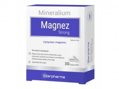Maisto papildas Magnez Strong 30 kaps. Starpharma