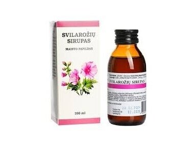 Maisto papildas Svilarožių sirupas 100 ml Maisto papildas Svilarožių sirupas 100 ml