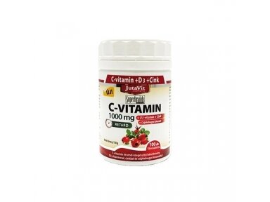 Maisto papildas VITAMINAS C 1000 mg. JUTAVIT, 100 Tab.. Maisto papildas VITAMINAS C 1000 mg. JUTAVIT, 100 Tab..