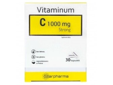 Maisto papildas Vitaminas C 1000mg Strong Starpharma N30 Maisto papildas Vitaminas C 1000mg Strong Starpharma N30