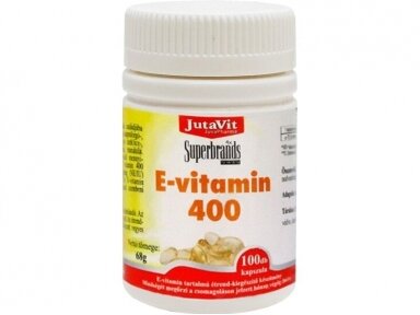 MAISTO PAPILDAS VITAMINAS E 400 TV 100 KAP.