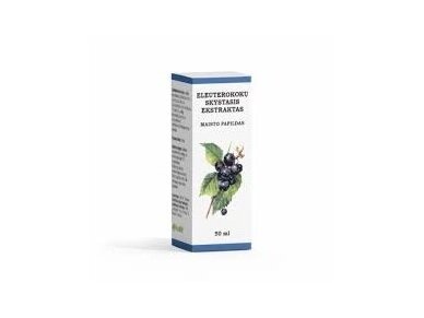 Maisto papildas Eleuterokokų skystasis ekstraktas, 50 ml. Maisto papildas Eleuterokokų skystasis ekstraktas, 50 ml.