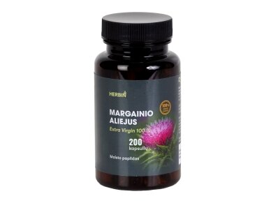 Maisto papildas .Herbin MARGAINIO ALIEJUS 200 kapsulių Maisto papildas .Herbin MARGAINIO ALIEJUS 200 kapsulių