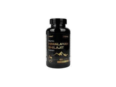 Maisto papildas Himalajų Mumio ( Shilajit ) ekstraktas 500 mg . 60 kapsulių (Vegan) Maisto papildas Himalajų Mumio ( Shilajit ) ekstraktas 500 mg . 60 kapsulių (Vegan)