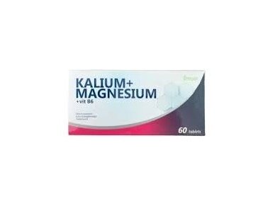 Maisto papildas Kalis + Magnis + Vitaminas B6, 60 tablečių Maisto papildas Kalis + Magnis + Vitaminas B6, 60 tablečių