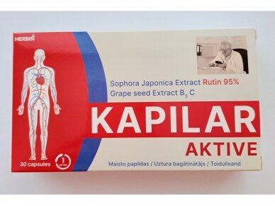 Maisto papildas Kapiliar aktiv 30 kaps. Maisto papildas Kapiliar aktiv 30 kaps.