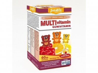 Maisto papildas MULTIVITAMIN guminukai 60 vnt. "JutaVit" Maisto papildas MULTIVITAMIN guminukai 60 vnt. "JutaVit"